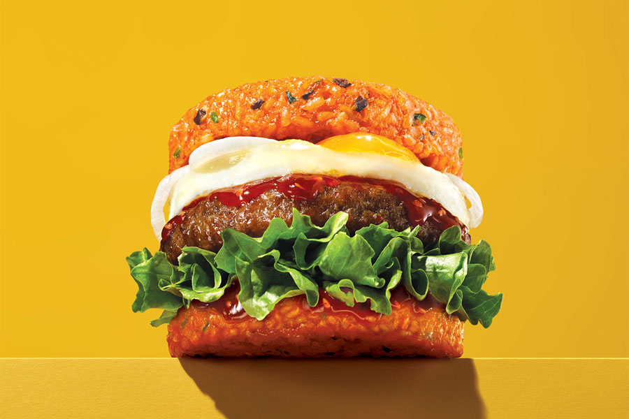Bibim rice burger